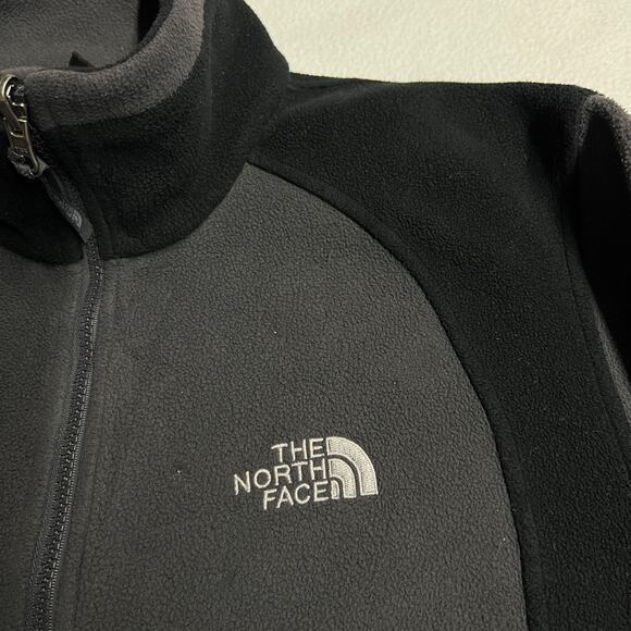The North‎ Face Men's Size Small Grey/ Black Full Zip-Up Fleece Jacket - Picture 4 of 12